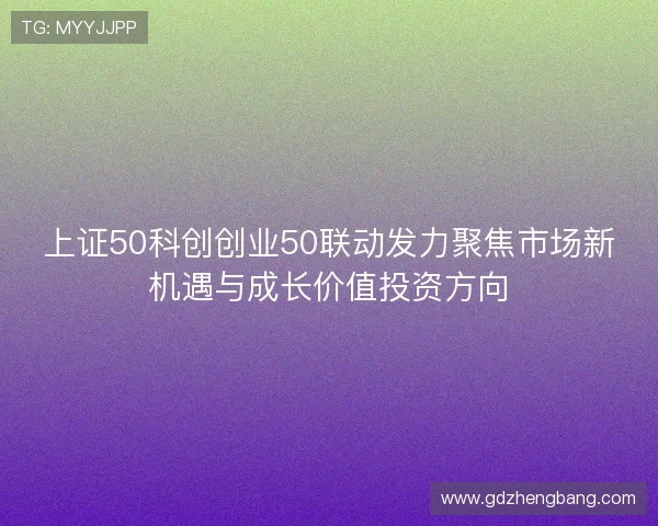 上证50科创创业50联动发力聚焦市场新机遇与成长价值投资方向